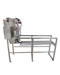Königin Automatic Uncapping machine with heated oscillating knives + 1.5m long tank with frame slide