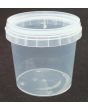 Tub Unipak 500g Clear Snap-On Tamper-Proof Lid (Pack 20)