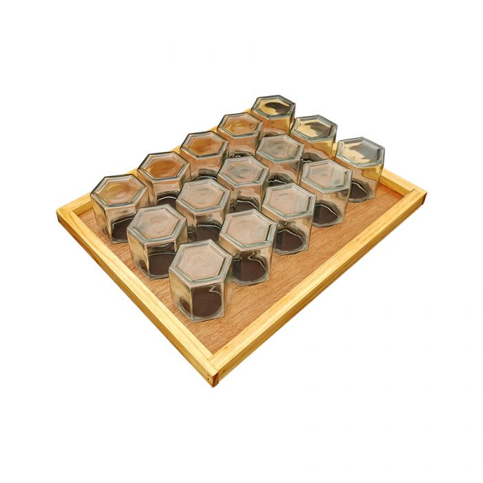 Honey Comb Jar Template 10F - For 15 x 500g Jars 