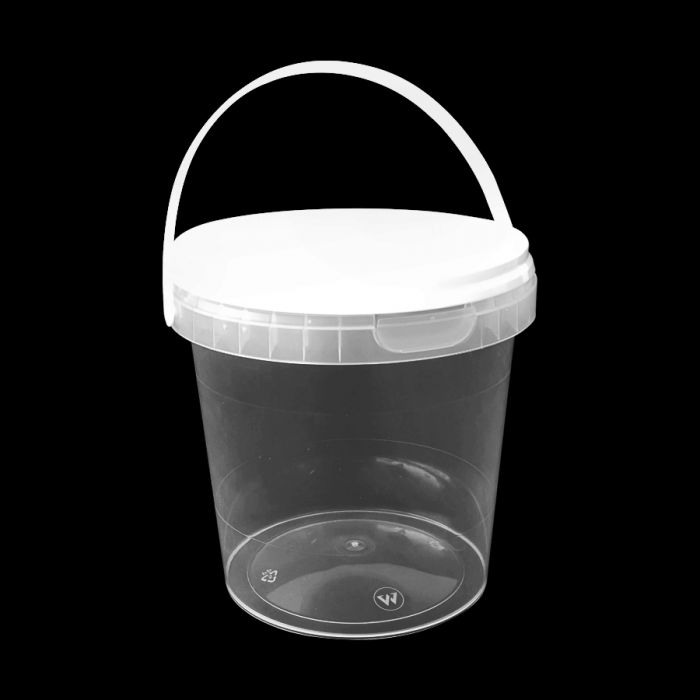 Tub Unipak 1kg White Handle & Yellow Tamper-Proof Lid (Pack 240)